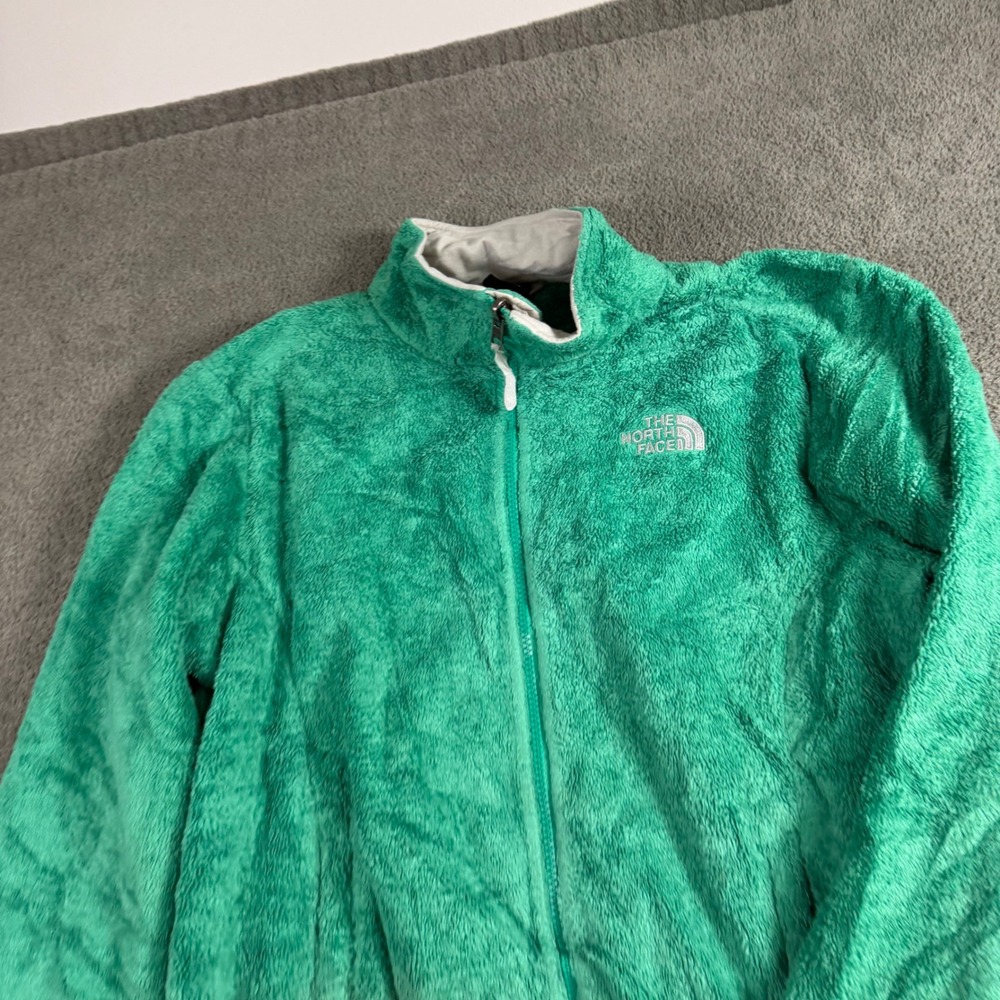 The North Face Osito Full Zip Fleece Jacket Emerald Green High Pile Soft 9051